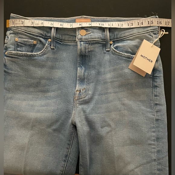 NWT MOTHER jeans Insider Crop Step Frey Limited Edition Wash Size 31 - Picture 15 of 16